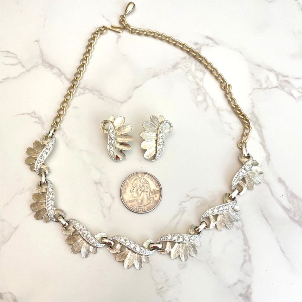 Sarah Coventry Vintage 1960 "Fancy Free" Necklace and Clip-on Earrings
